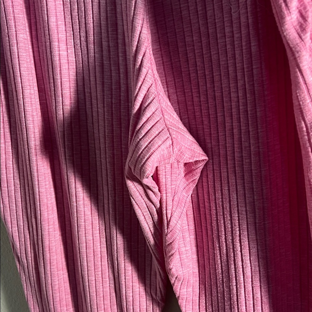 Pink Ribbed Women's Pajama Set - Picture 8 of 13